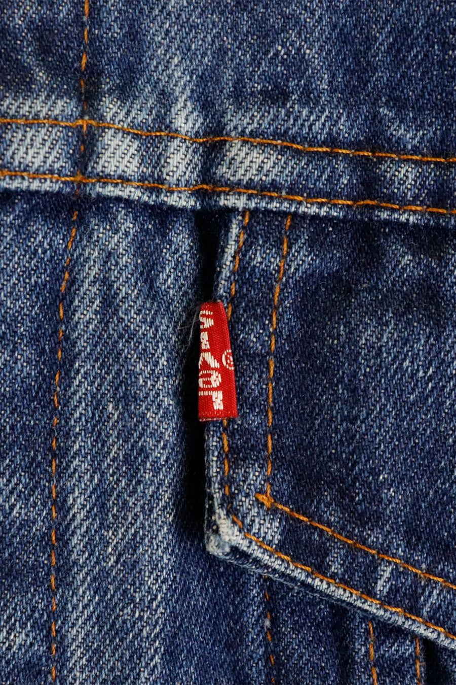 Vintage Levi Brand Denim Side Pocket Jacket Sz XL