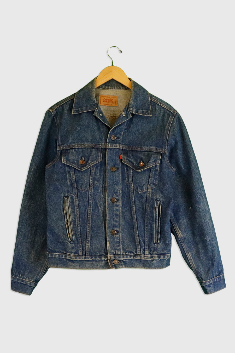 Vintage Levi Brand Denim Jean Long Sleeve Jacket Sz S