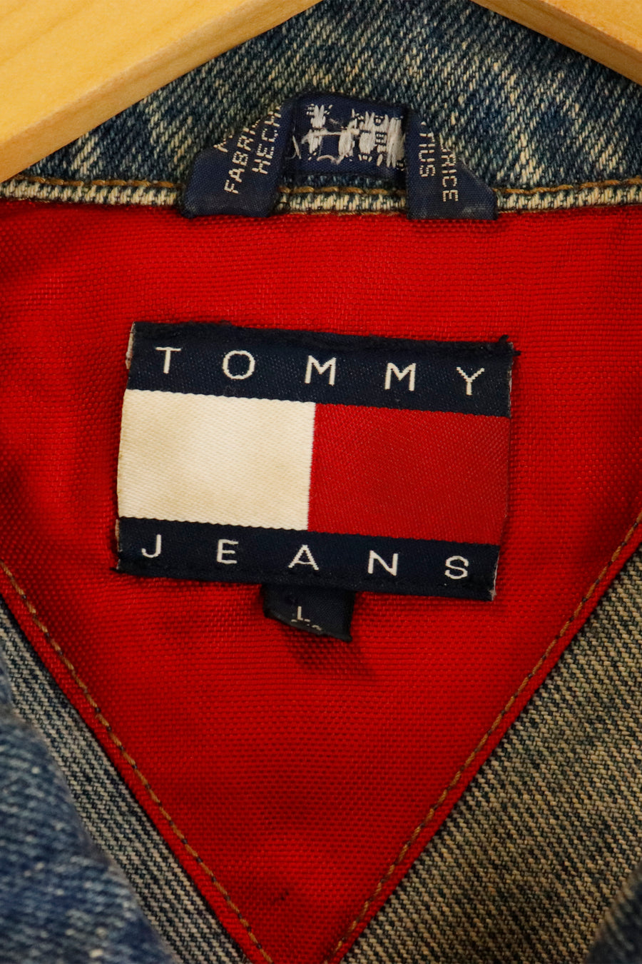 Vintage Tommy Jeans Denim Jean Jacket Sz L