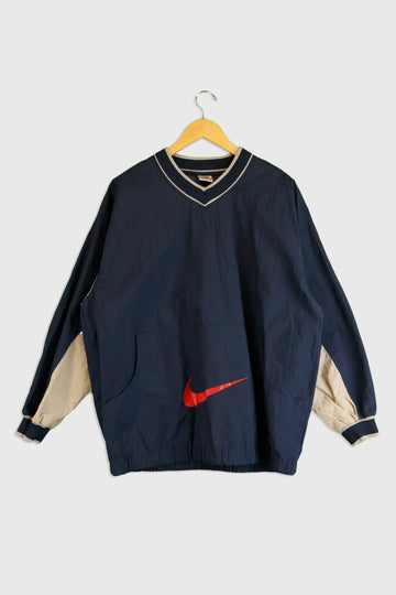 Vintage Nike Front Pouch Logo Windbreaker Sz XL