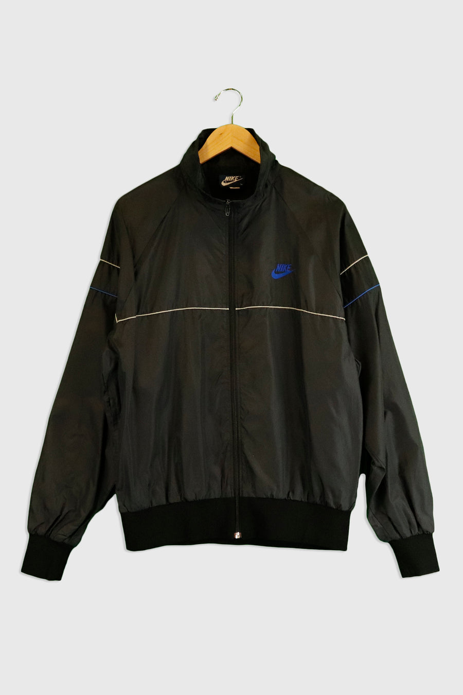 Vintage Nike Zip Pocket Striped Windbreaker Sz L