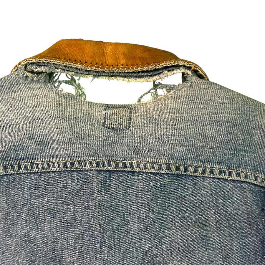 Lee 101-J Hippie Custom Jacket folk Art Denim 60s Woodstock size 44 Jacket OTHER 