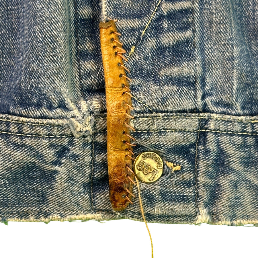 Lee 101-J Hippie Custom Jacket folk Art Denim 60s Woodstock size 44 Jacket OTHER 