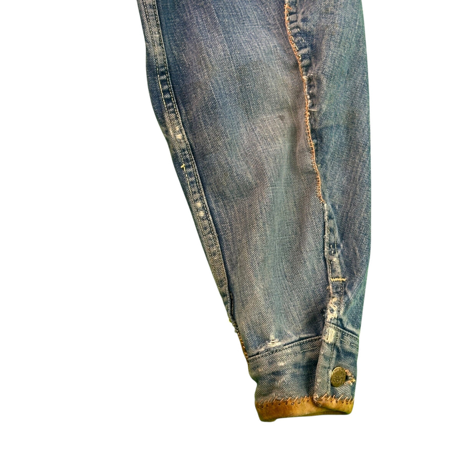 Lee 101-J Hippie Custom Jacket folk Art Denim 60s Woodstock size 44 Jacket OTHER 