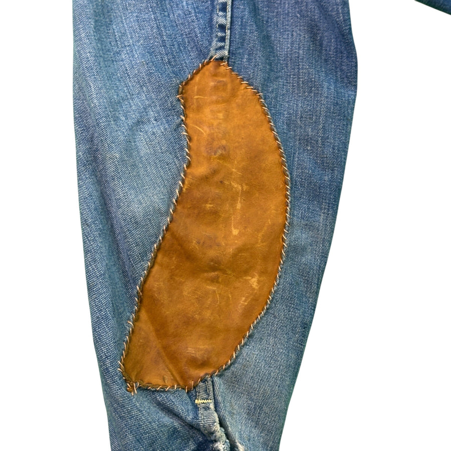 Lee 101-J Hippie Custom Jacket folk Art Denim 60s Woodstock size 44 Jacket OTHER 