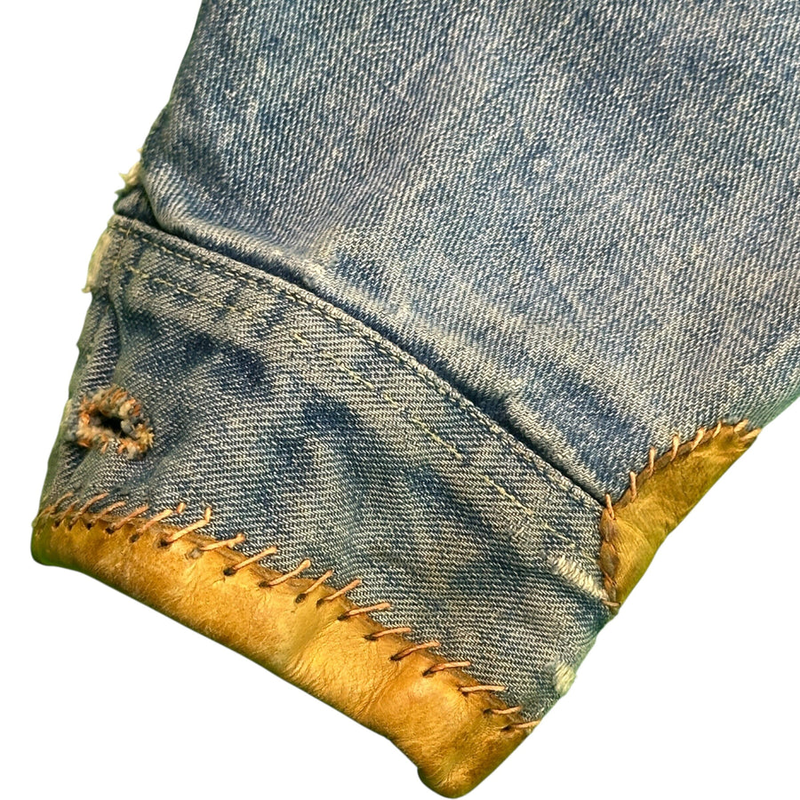 Lee 101-J Hippie Custom Jacket folk Art Denim 60s Woodstock size 44 Jacket OTHER 