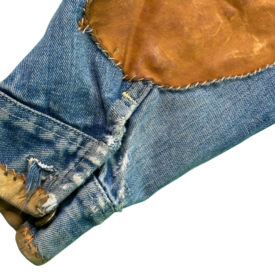 Lee 101-J Hippie Custom Jacket folk Art Denim 60s Woodstock size 44 Jacket OTHER 