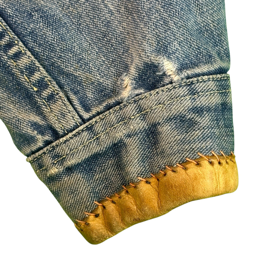 Lee 101-J Hippie Custom Jacket folk Art Denim 60s Woodstock size 44 Jacket OTHER 