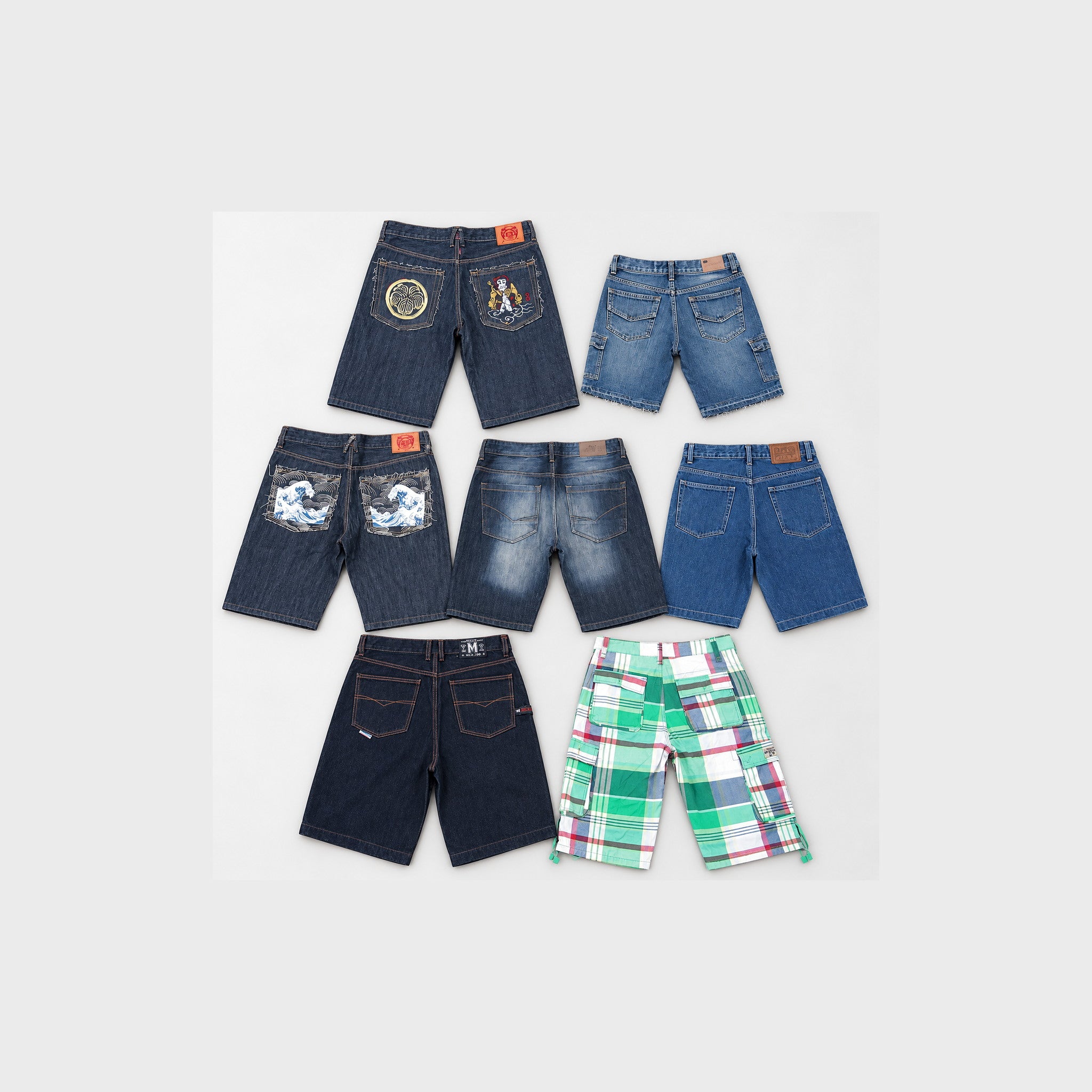 Deadstock Y2K mens jean shorts mystery box, never worn with original tags