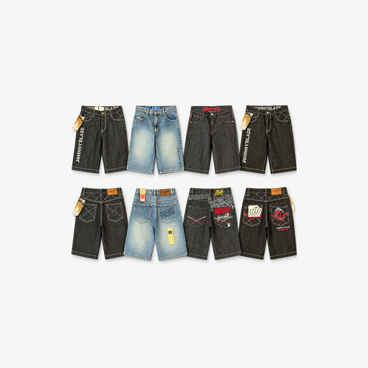 Deadstock Y2K mens jean shorts mystery box, never worn with original tags