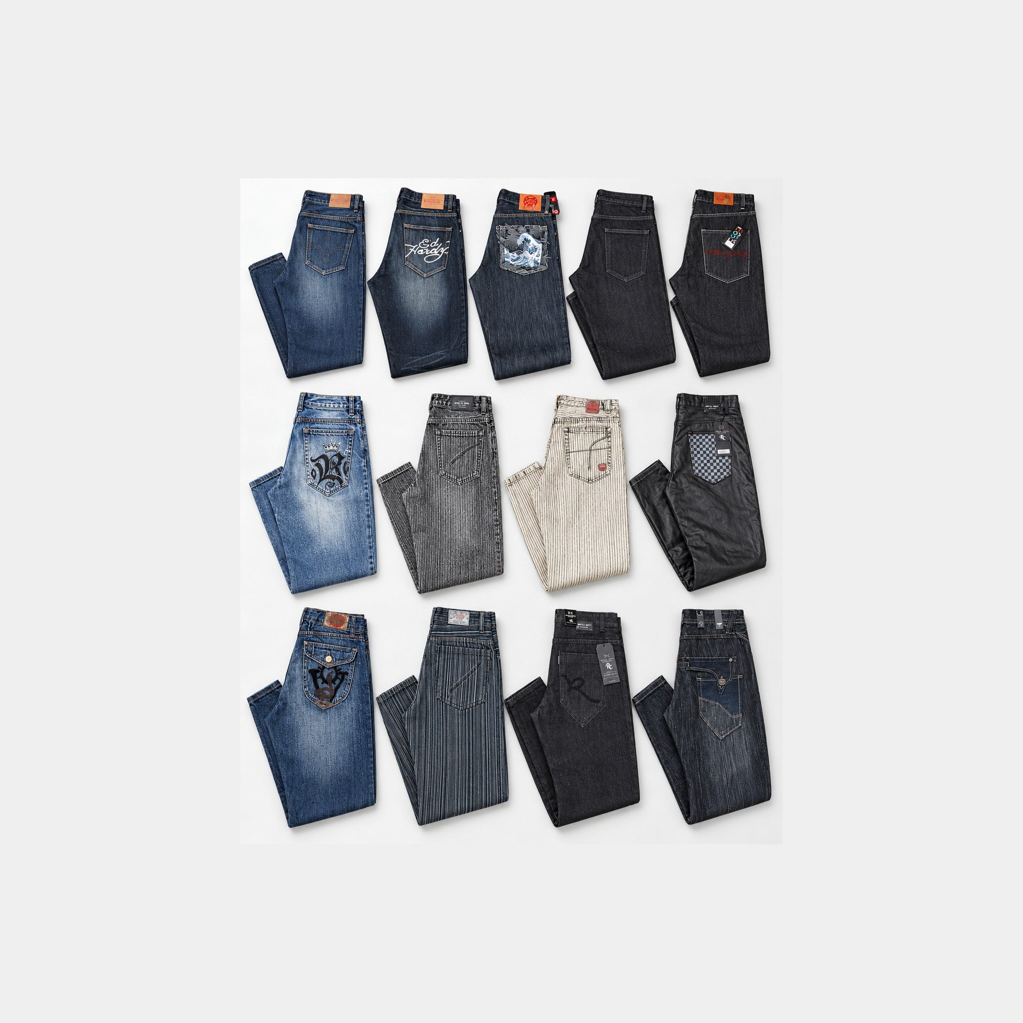 Deadstock Y2K mens jeans mystery box, never worn with original tags