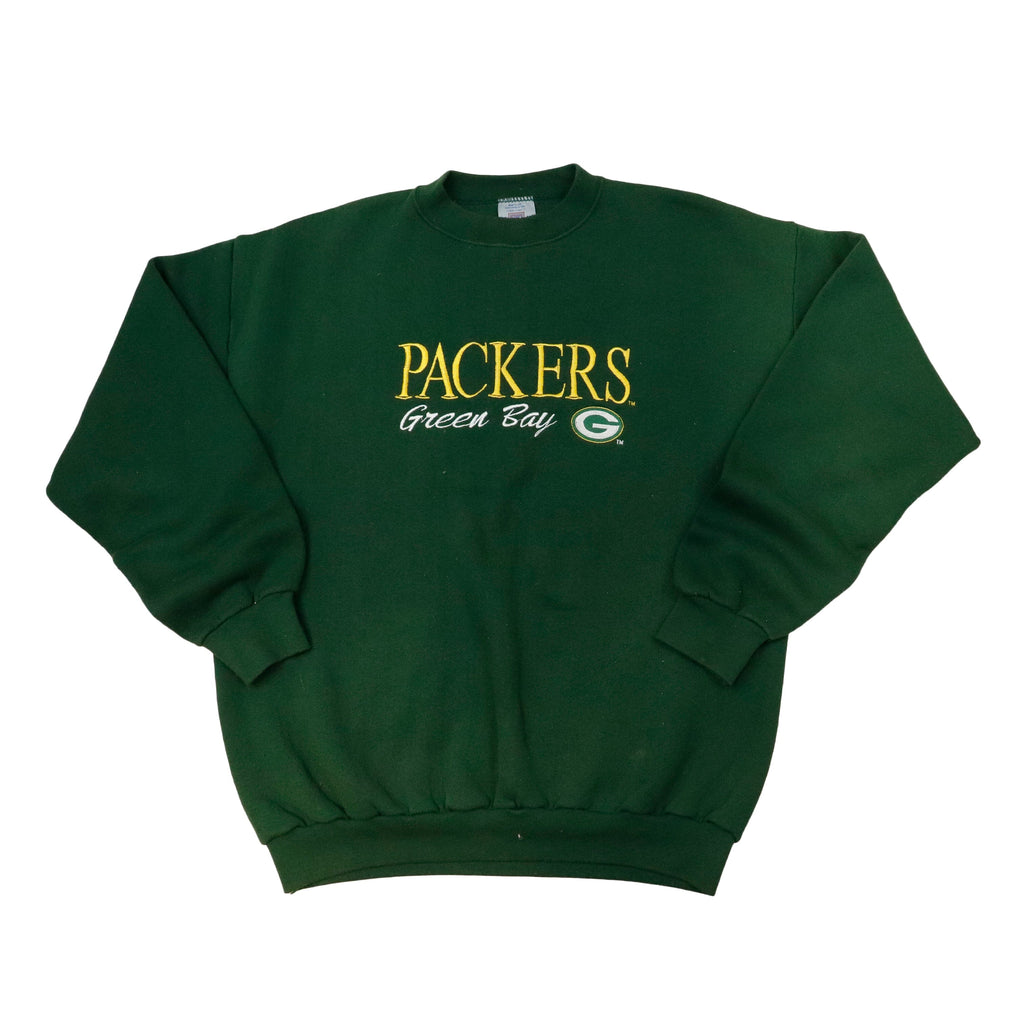 Vintage 7 Logo Packers Green Crewneck Size L Logo 7 