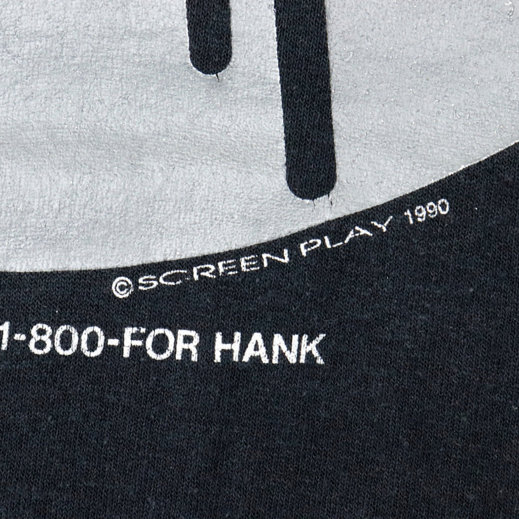 Vintage 80s Hank Williams Jr. Lone Wolf Tour Graphic T-Shirt Size XL Hanes 