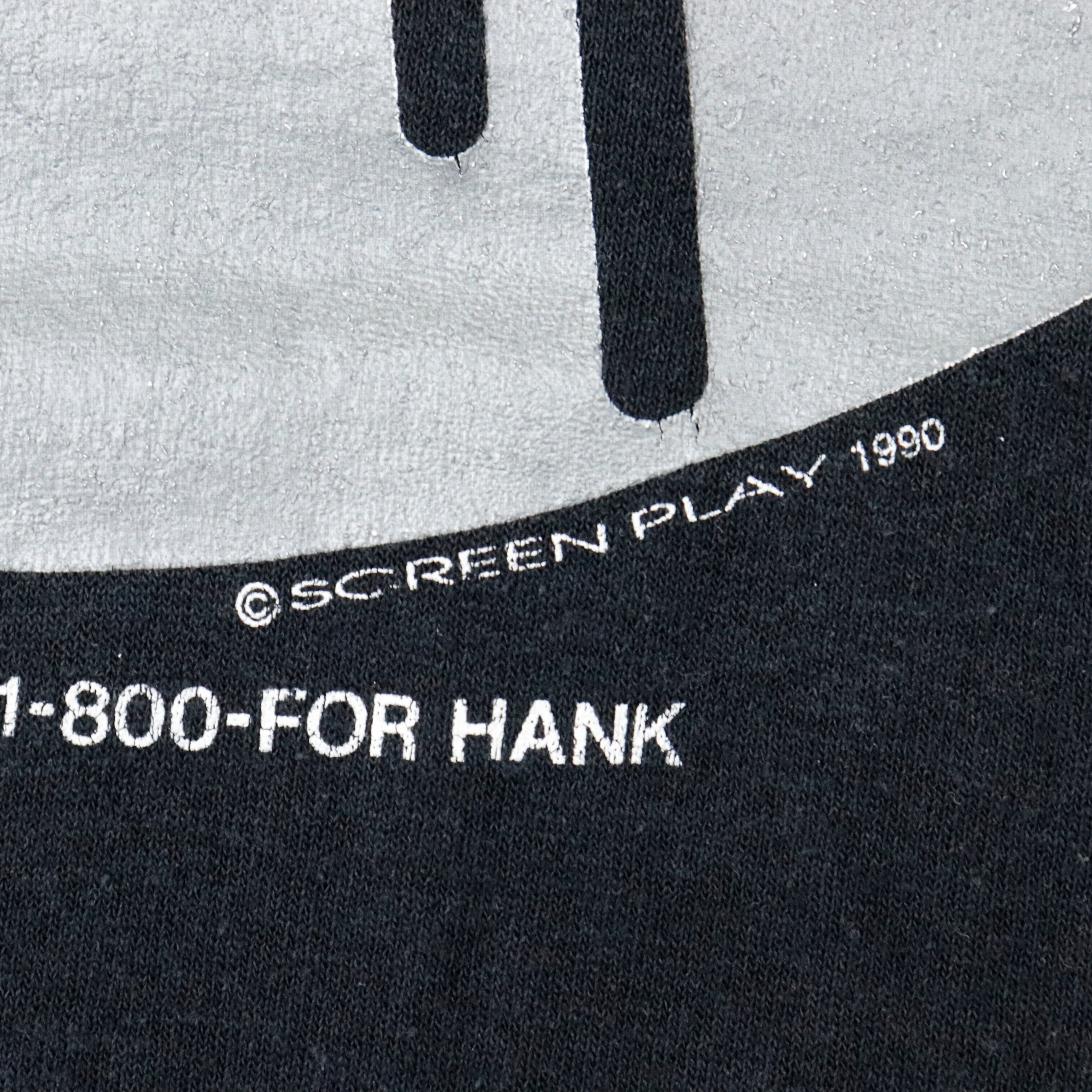 Vintage 80s Hank Williams Jr. Lone Wolf Tour Graphic T-Shirt Size XL Hanes 