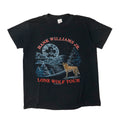 Vintage 80s Hank Williams Jr. Lone Wolf Tour Graphic T-Shirt Size XL Hanes 