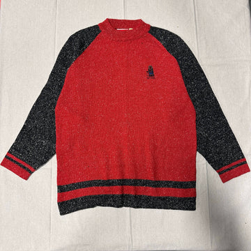 Vintage 90s Surf Rip Curl Two-Tone Knit Crewneck Sweater Size M FAIF.CA 