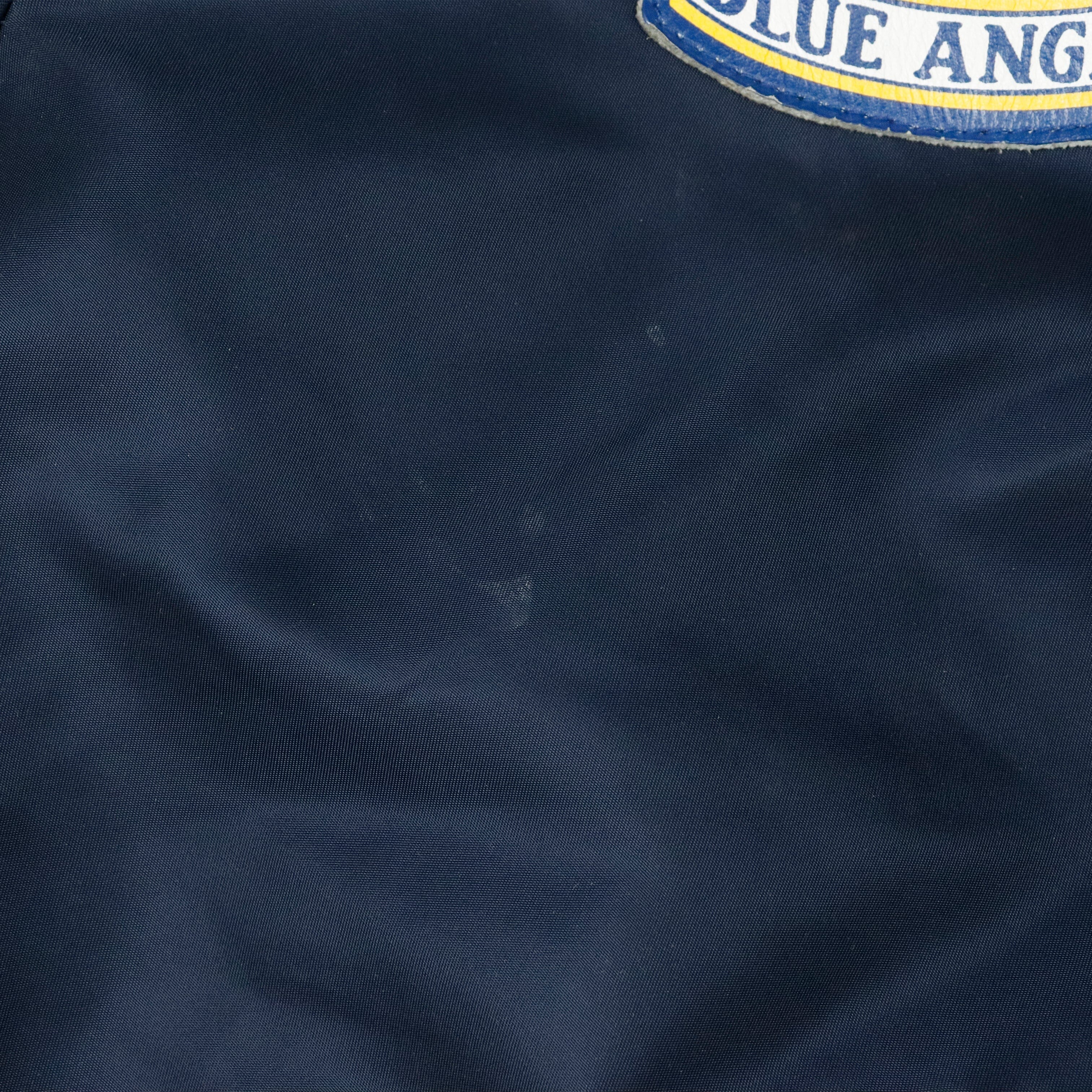 Vintage Avirex U.S. Navy Blue Angels Flight Jacket Size XL RARE Avirex 
