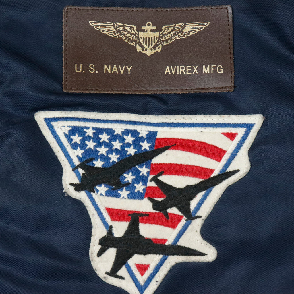 Vintage Avirex U.S. Navy Blue Angels Flight Jacket Size XL RARE Avirex 