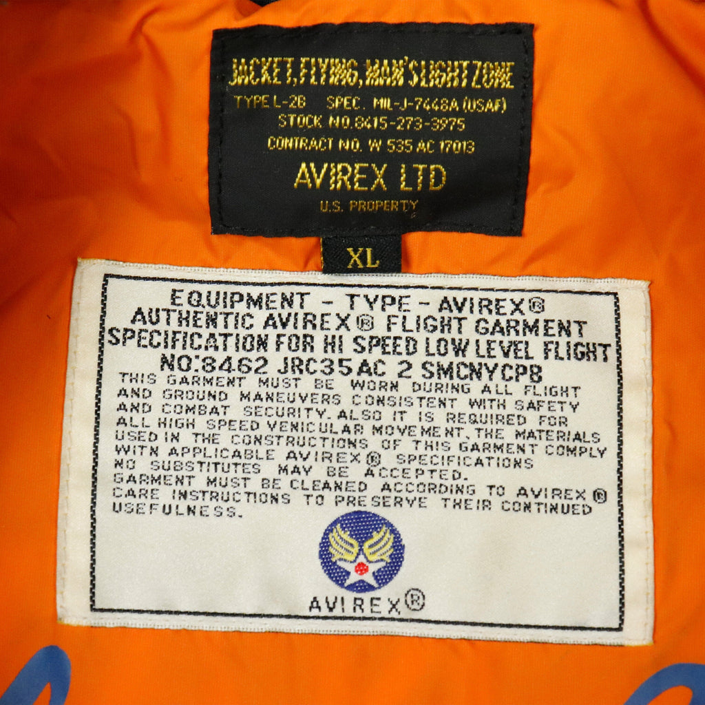 Vintage Avirex U.S. Navy Blue Angels Flight Jacket Size XL RARE Avirex 