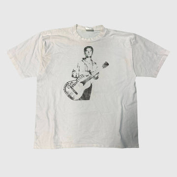 Vintage Billy Bragg Mermaid Avenue Woody Guthrie Graphic T-Shirt Size Large FAIF.CA 