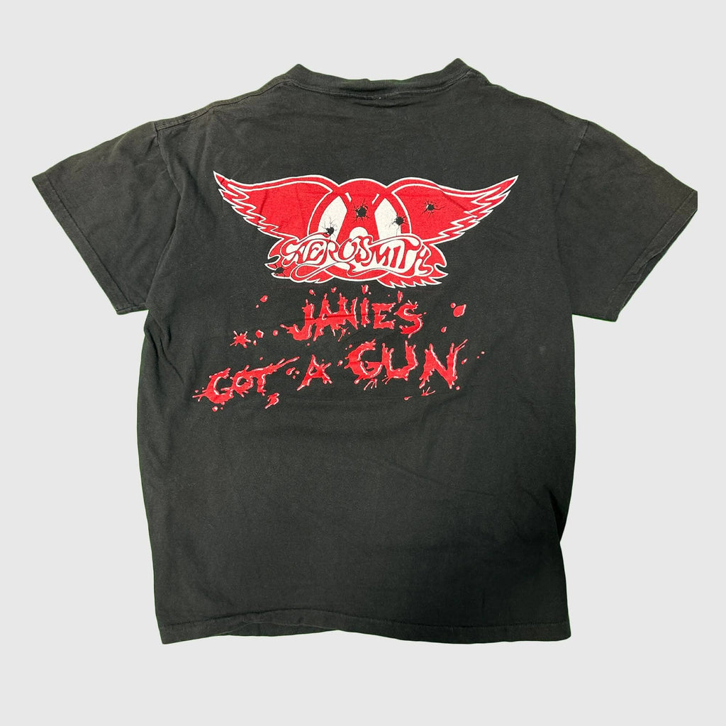 Vintage Brockum Aerosmith Pump Boston Graphic T-shirt Size L FAIF.CA 