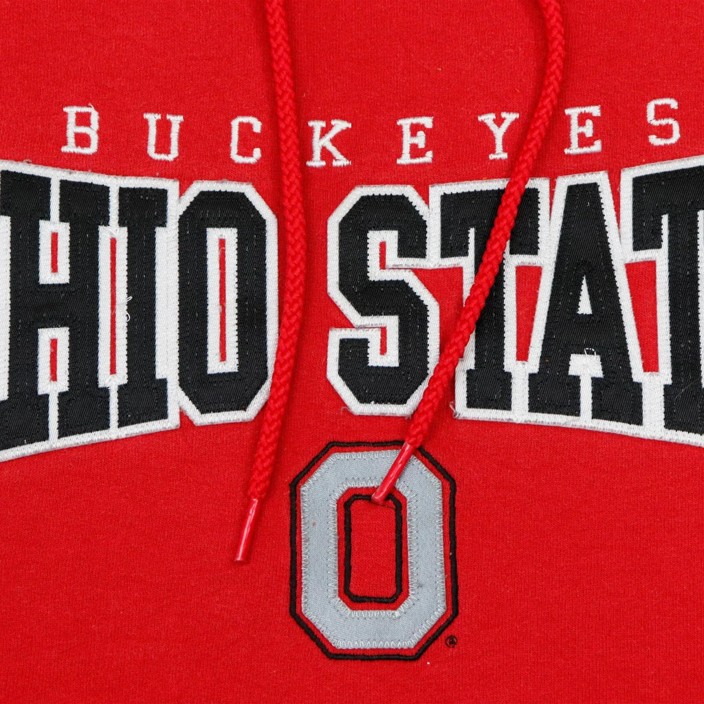 Vintage Buckeyes Ohio State Red Hoodie Sweatshirt Size M Champion 