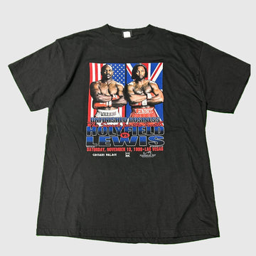 Vintage Caesars Holyfield vs. Lewis Boxing Graphic T-Shirt Size XL FAIF.CA 
