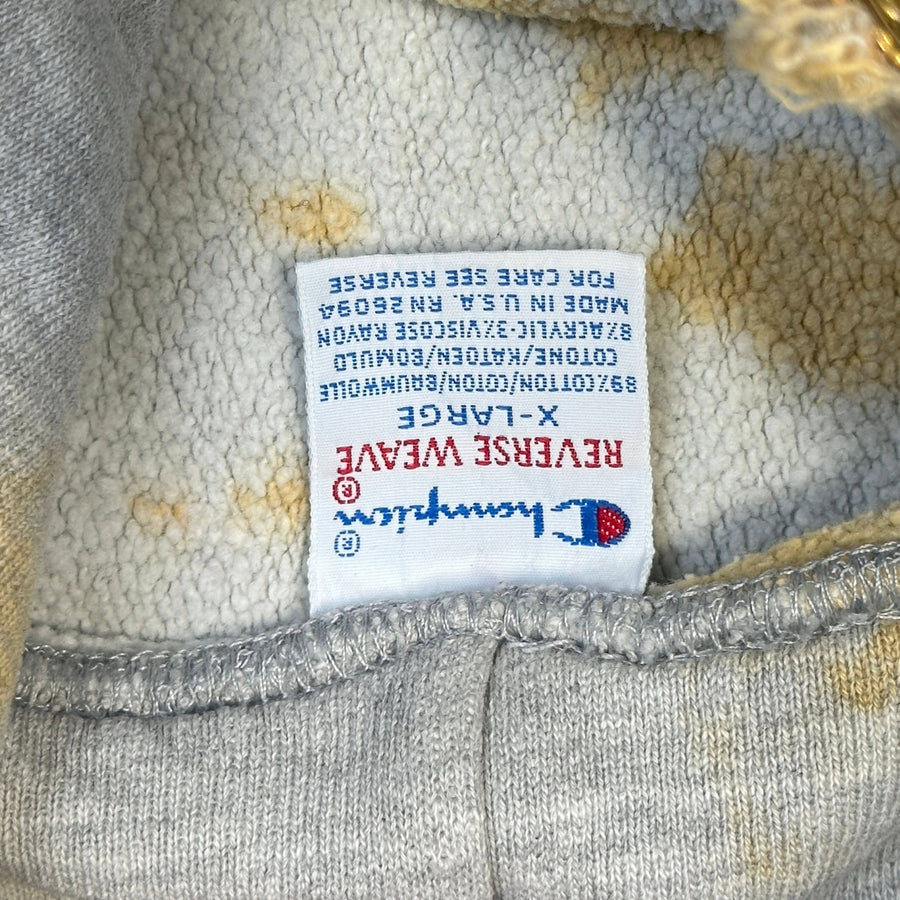 Vintage Champion 90s Reverse Weave Tie-Dye Widener Law Hoodie Size