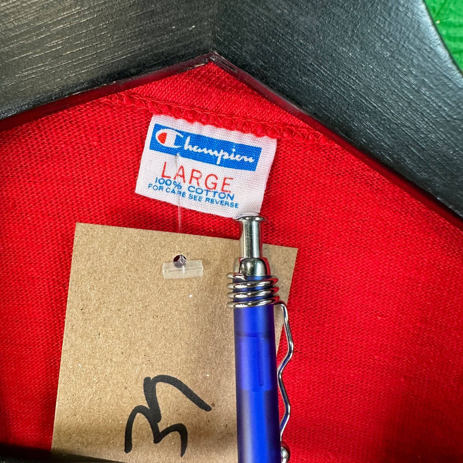 Vintage Champion Blue Bar Fraternity TKE Lil' Sis T Shirt - L T-Shirt OTHER 