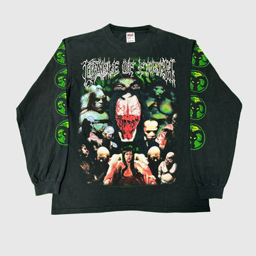 Vintage Cradle of Filth Graphic Long Sleeve Shirt Size L FAIF.CA 