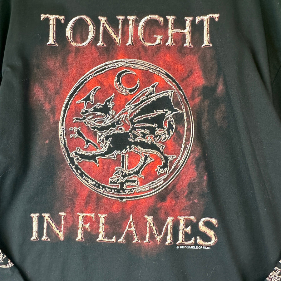 Vintage Cradle of Filth Tonight Inflames Metal T Shirt - XL T-Shirt OTHER 