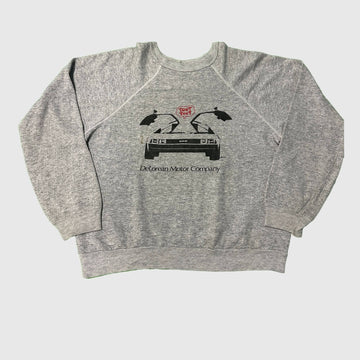 Vintage DeLorean Motor Company Graphic Raglan Sweatshirt Size L FAIF.CA 