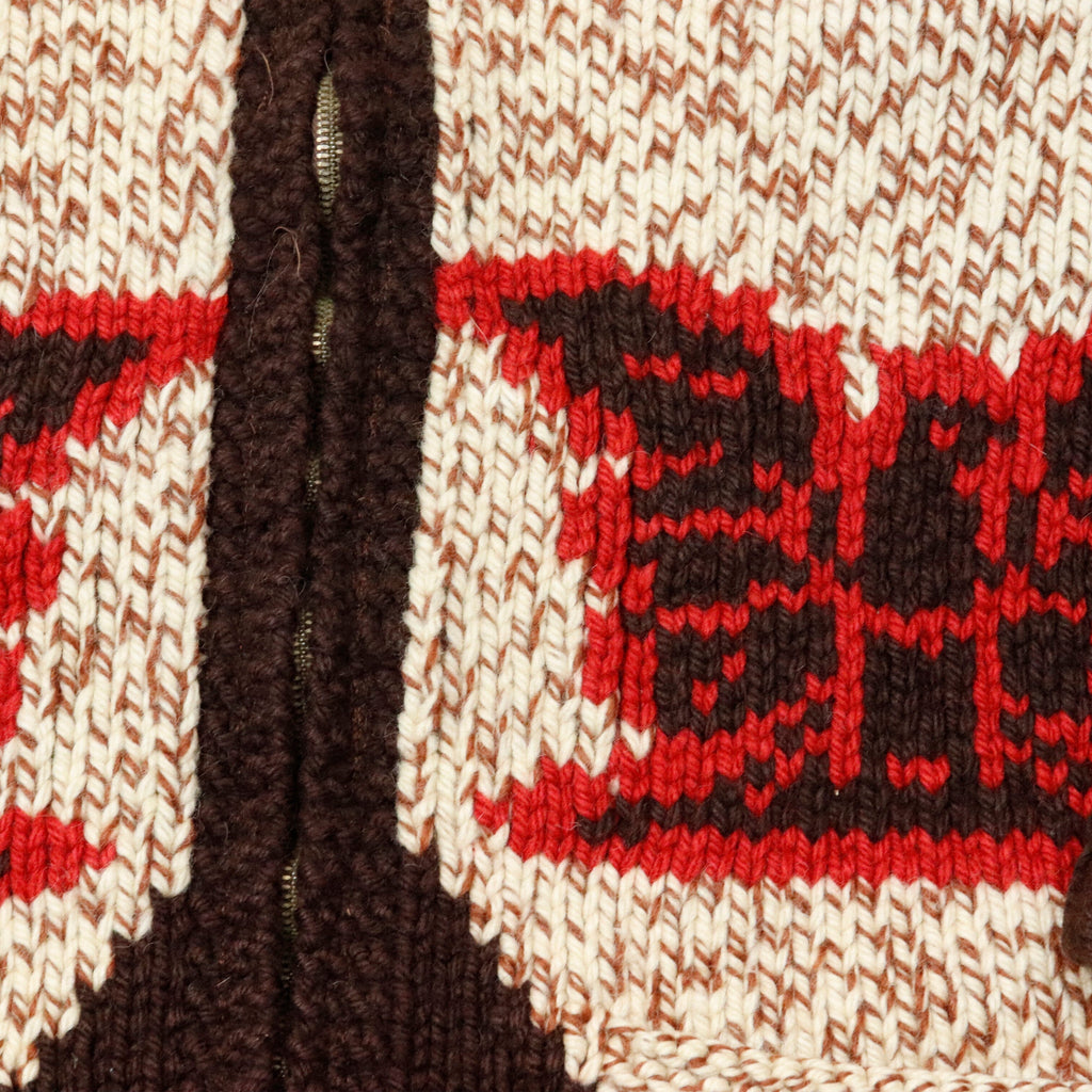 Vintage Eagle Cowichan Brown Red Knit Sweater Other 