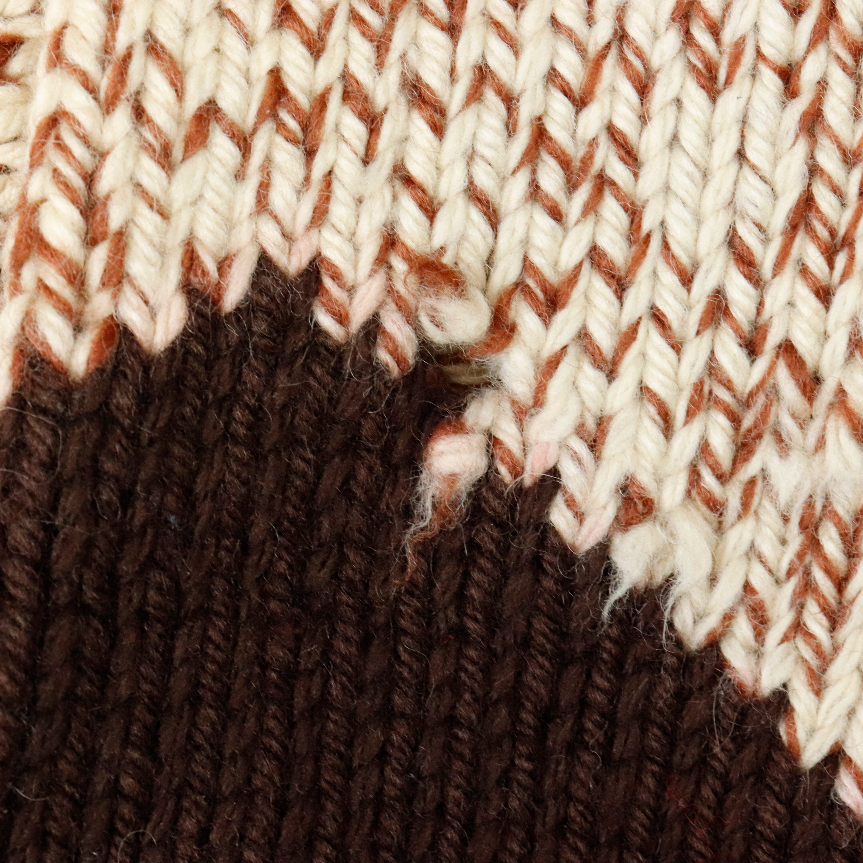 Vintage Eagle Cowichan Brown Red Knit Sweater Other 