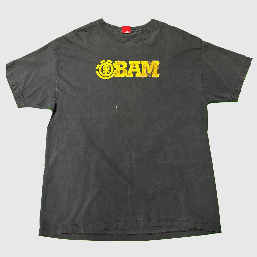 Vintage Element BAM Distressed Graphic T-Shirt Size Large FAIF.CA 