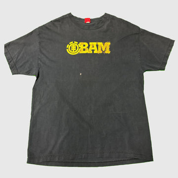 Vintage Element BAM Distressed Graphic T-Shirt Size Large FAIF.CA 