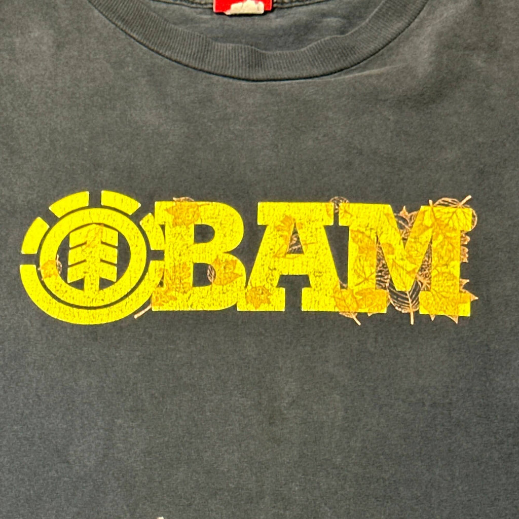Vintage Element BAM Distressed Graphic T-Shirt Size Large FAIF.CA 