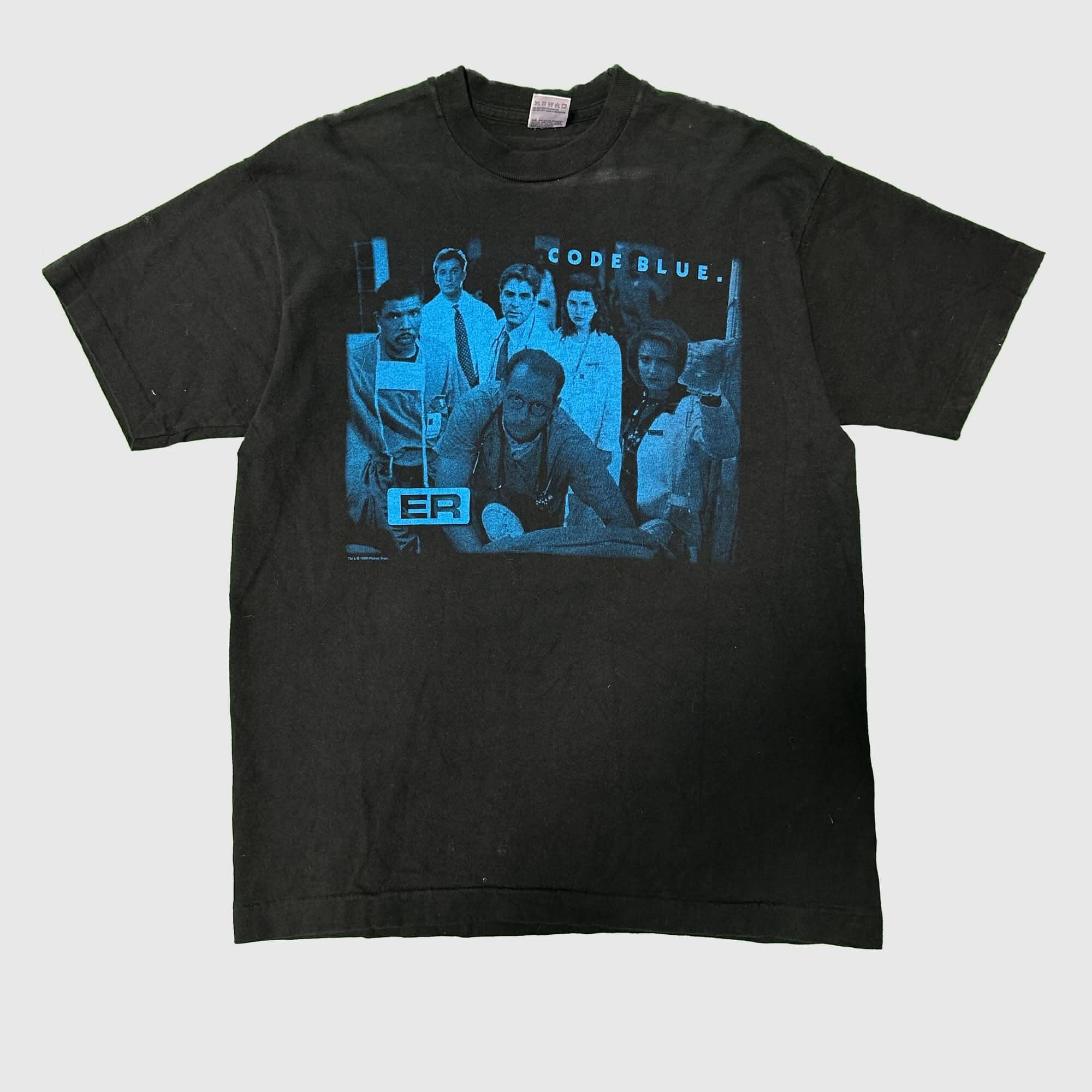 Vintage ER Code Blue Graphic T-Shirt Size L FAIF.CA 