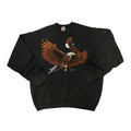 Vintage Fruit Of The Loom Eagle Black Crewneck Size XL Fruit of the Loom 