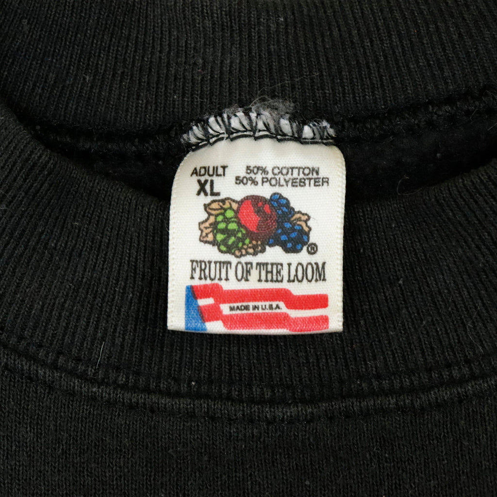 Vintage Fruit Of The Loom Eagle Black Crewneck Size XL Fruit of the Loom 