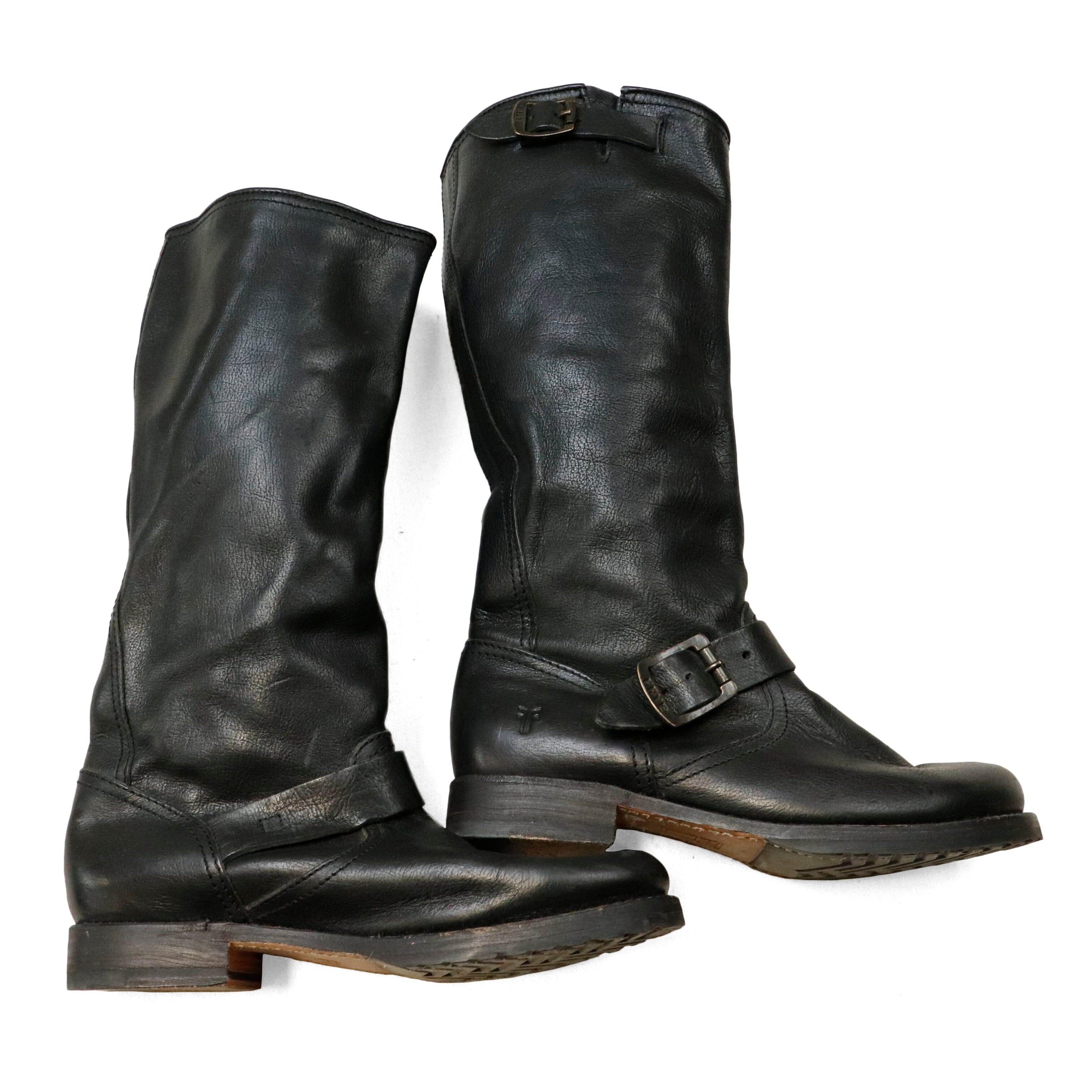 Vintage Frye Harness Leather Boots Size 7.5 Frye 