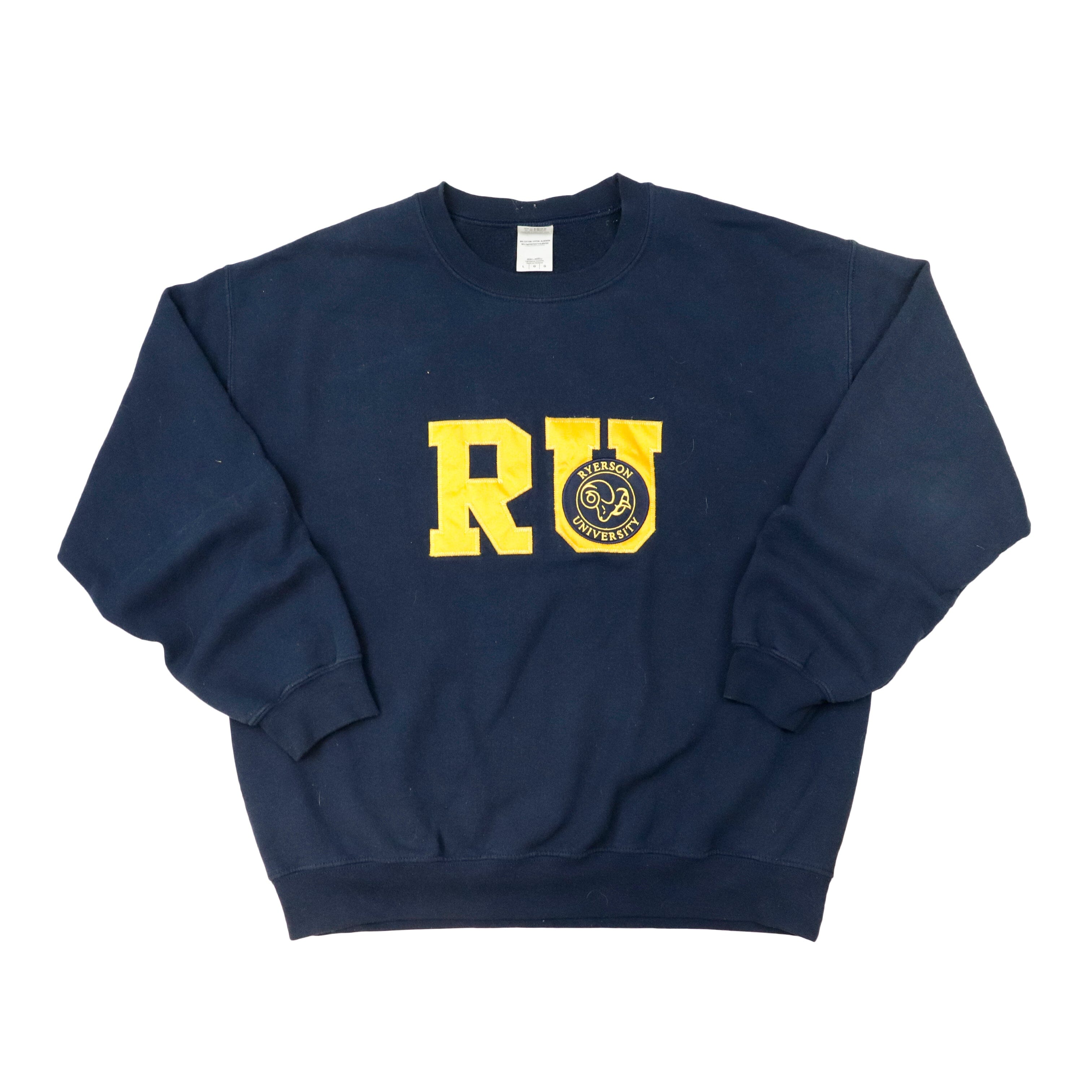 Vintage Gildan Ryerson University Navy Crewneck Size L Gildan 