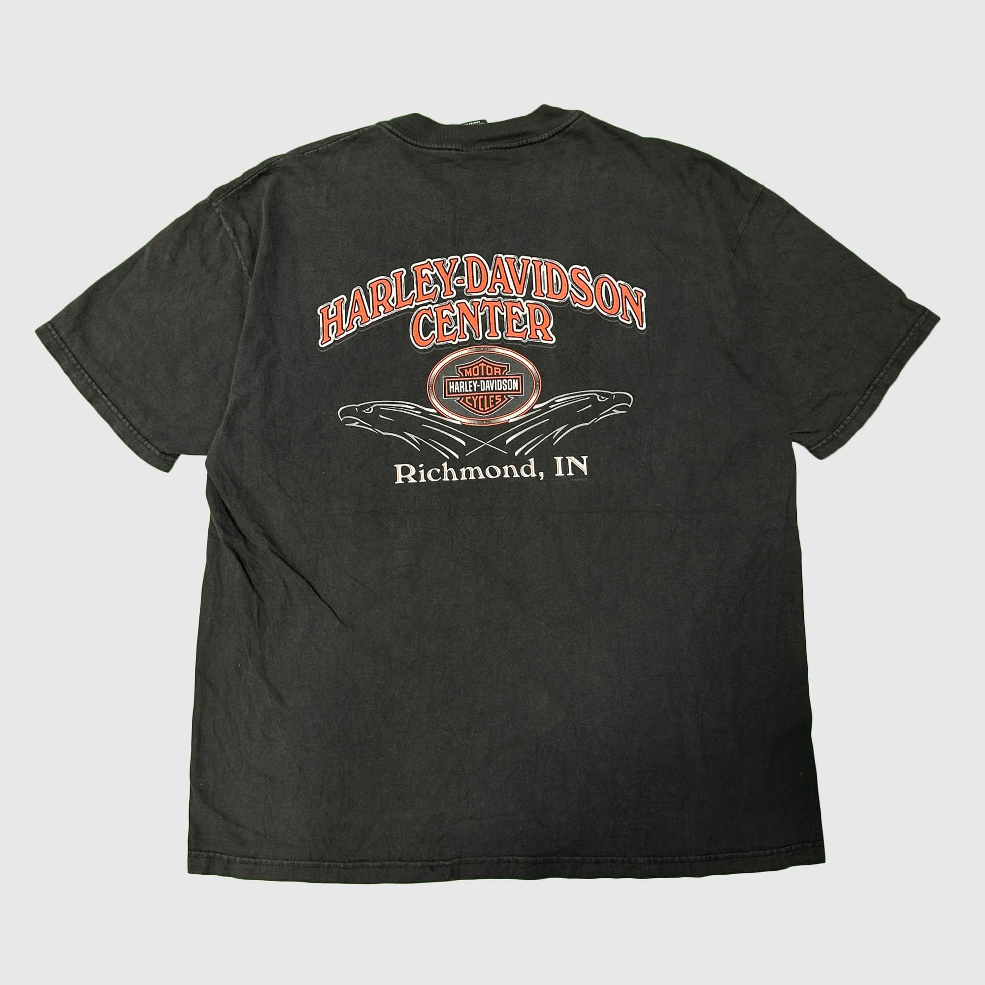 Vintage Harley-Davidson Flame Graphic T-Shirt Size XL FAIF.CA 