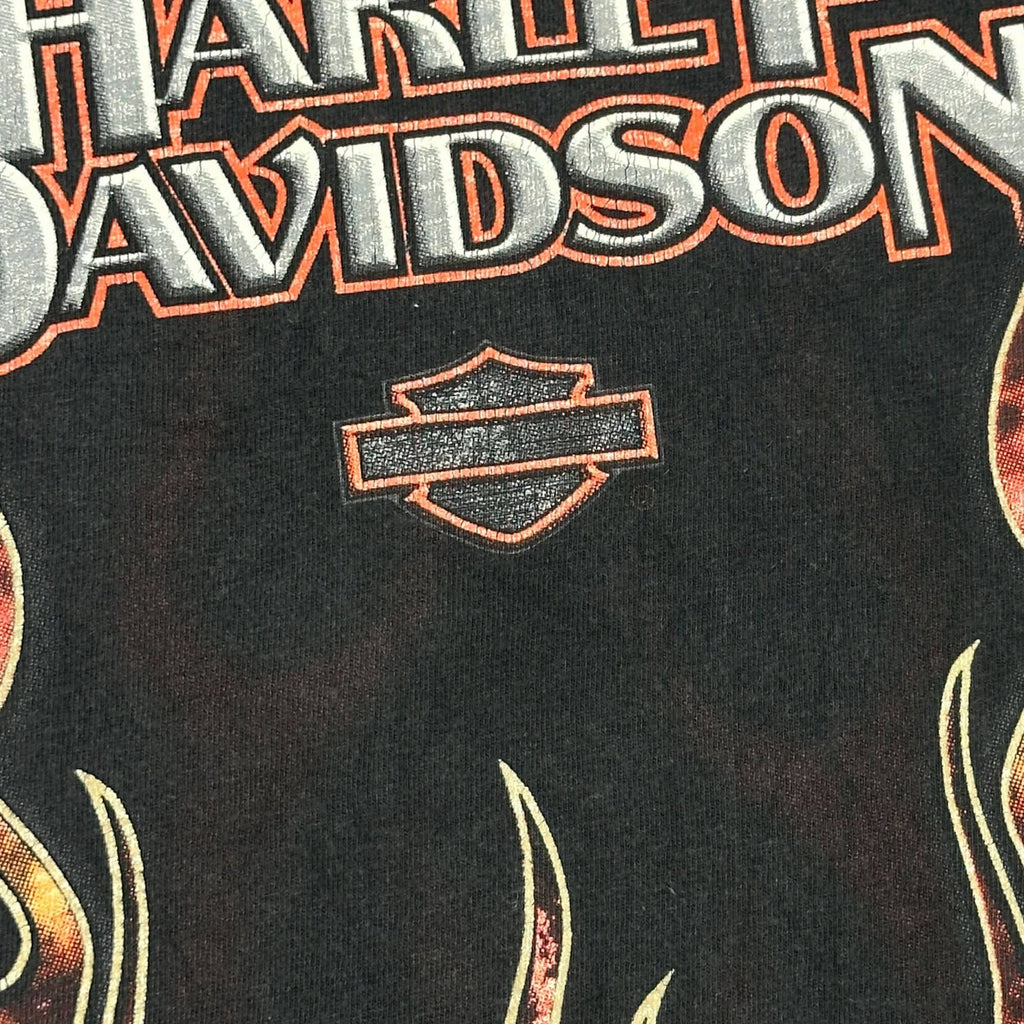 Vintage Harley-Davidson Flame Graphic T-Shirt Size XL FAIF.CA 