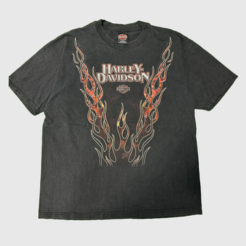 Vintage Harley-Davidson Flame Graphic T-Shirt Size XL FAIF.CA 