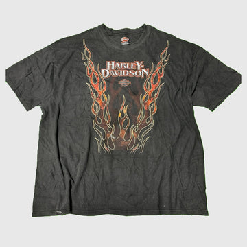 Vintage Harley-Davidson Flame Graphic T-Shirt Size XXXL FAIF.CA 