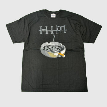 Vintage HIM Smoking Ashtray Graphic T-Shirt Size L FAIF.CA 