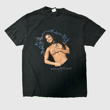 Vintage Janet Jackson World Tour Graphic T-Shirt Size Large FAIF.CA 