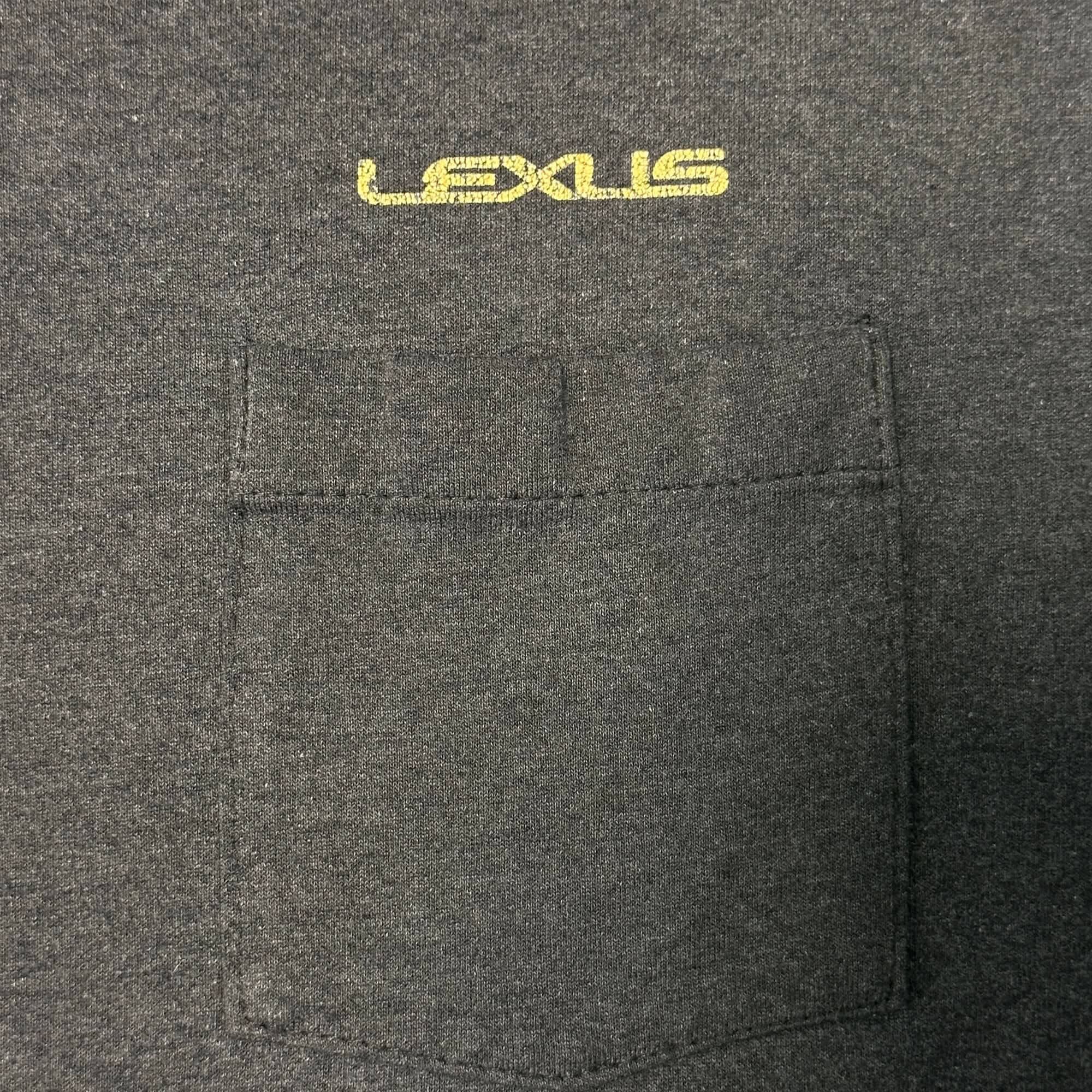 Vintage Lexus Cars Logo Pocket T-Shirt Size XXL FAIF.CA 
