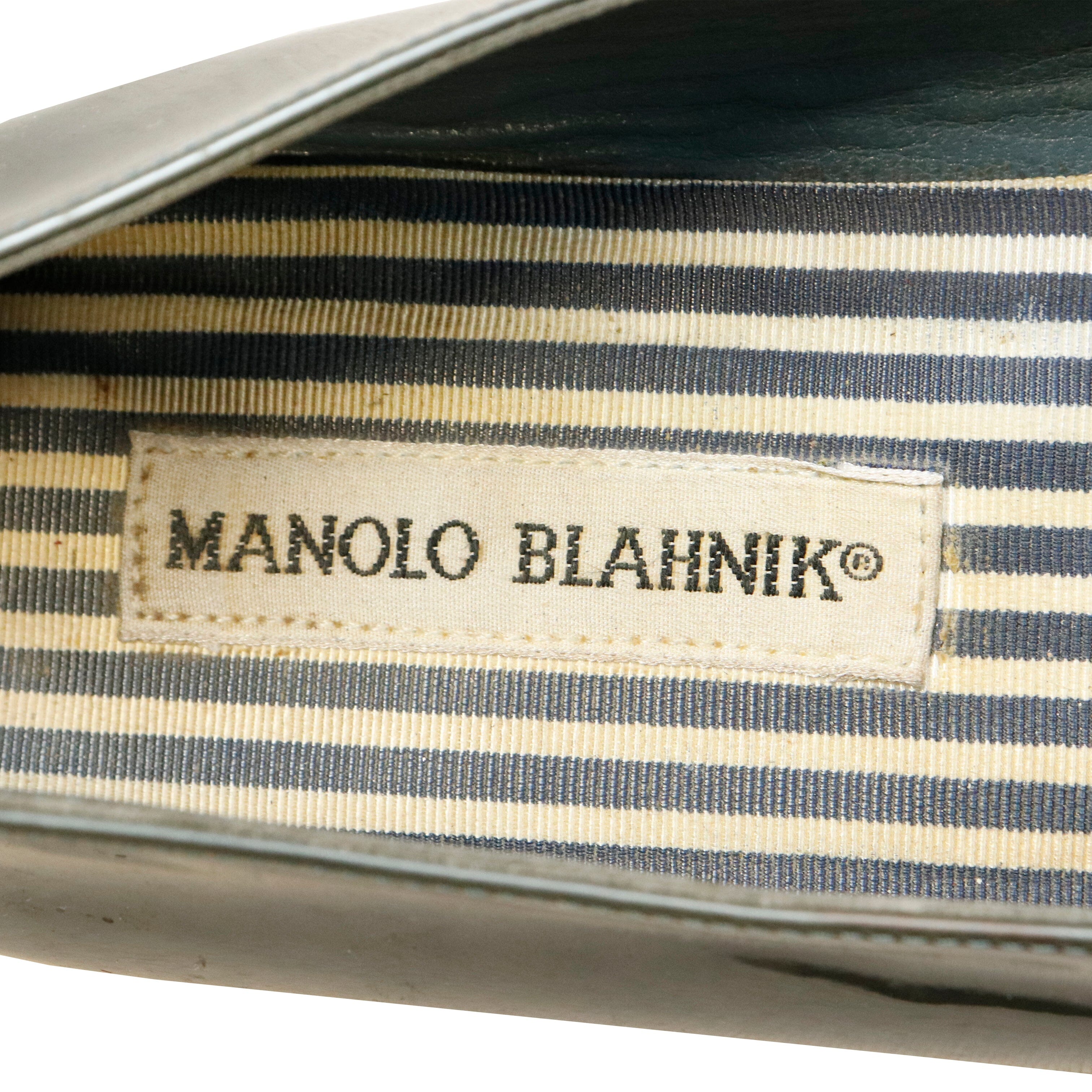 Vintage Manolo Blahnik Glossy Pointed Toe Flats Size N/A Manolo Blahnik 